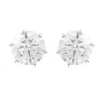 3.11 Carats Lab Grown Diamond 14K Gold Earrings