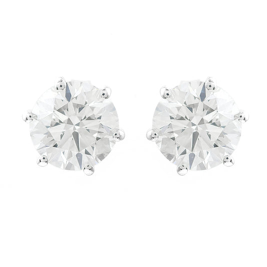 3.11 Carats Lab Grown Diamond 14K Gold Earrings