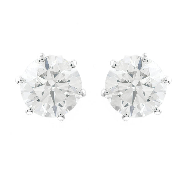3.11 Carats Lab Grown Diamond 14K Gold Earrings