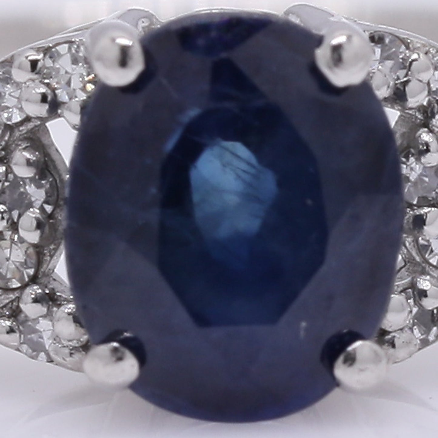 1.11 Ct Oval Mixed Cut Natural Sapphire 950 Platinum Ring