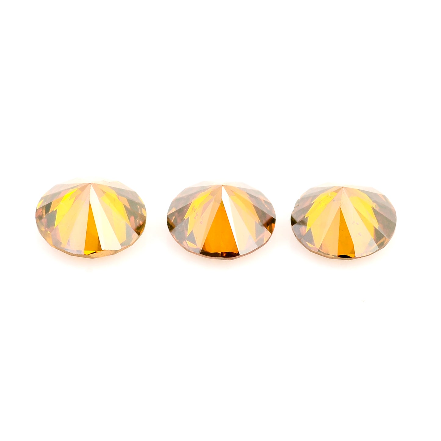 0.54 Red Diamond Round Loose Gemstone