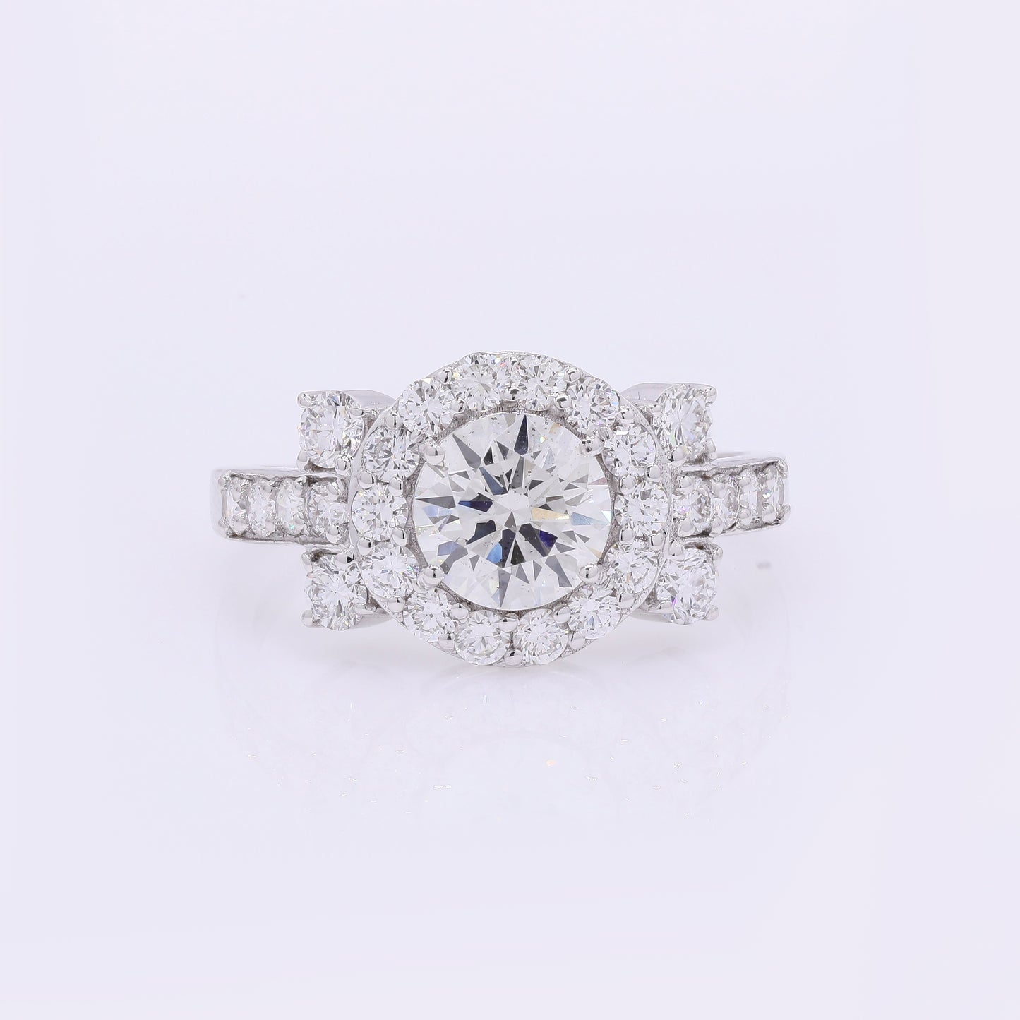 2.09 Carats Lab Grown Diamond 14K Gold Ring