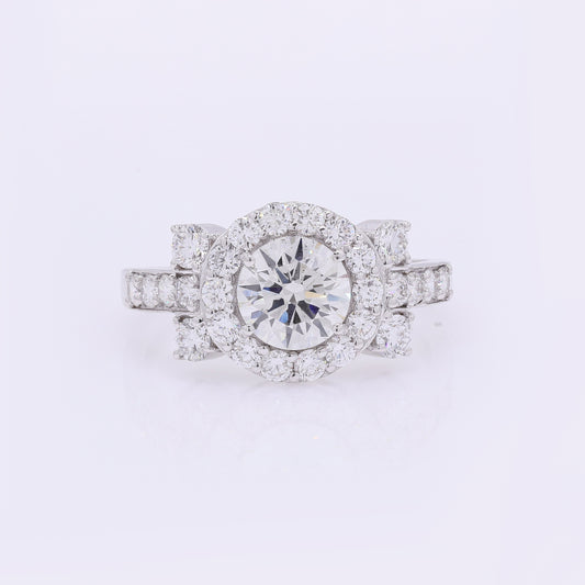 2.09 Carats Lab Grown Diamond 14K Gold Ring