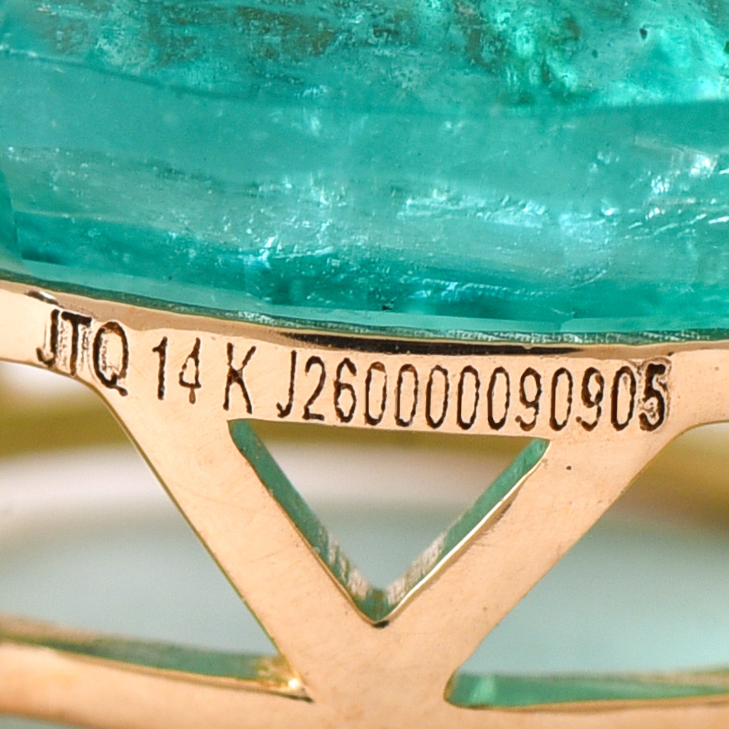 2.68 Ct Oval Emerald 14K Gold Pendant