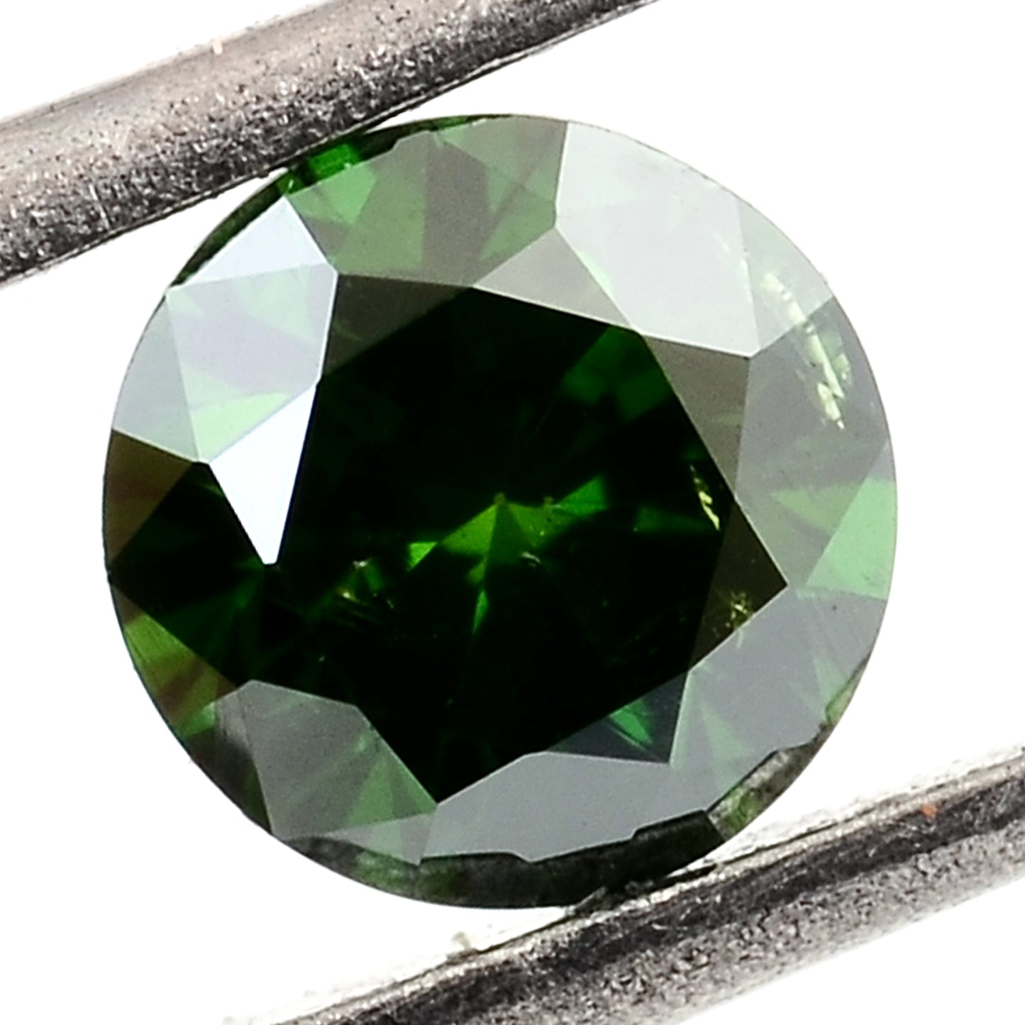 0.53 Green Diamond Round Loose Gemstone