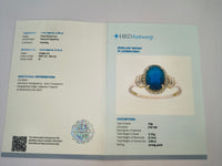 2.19 Ct Oval Natural Sapphire 14K Gold Ring