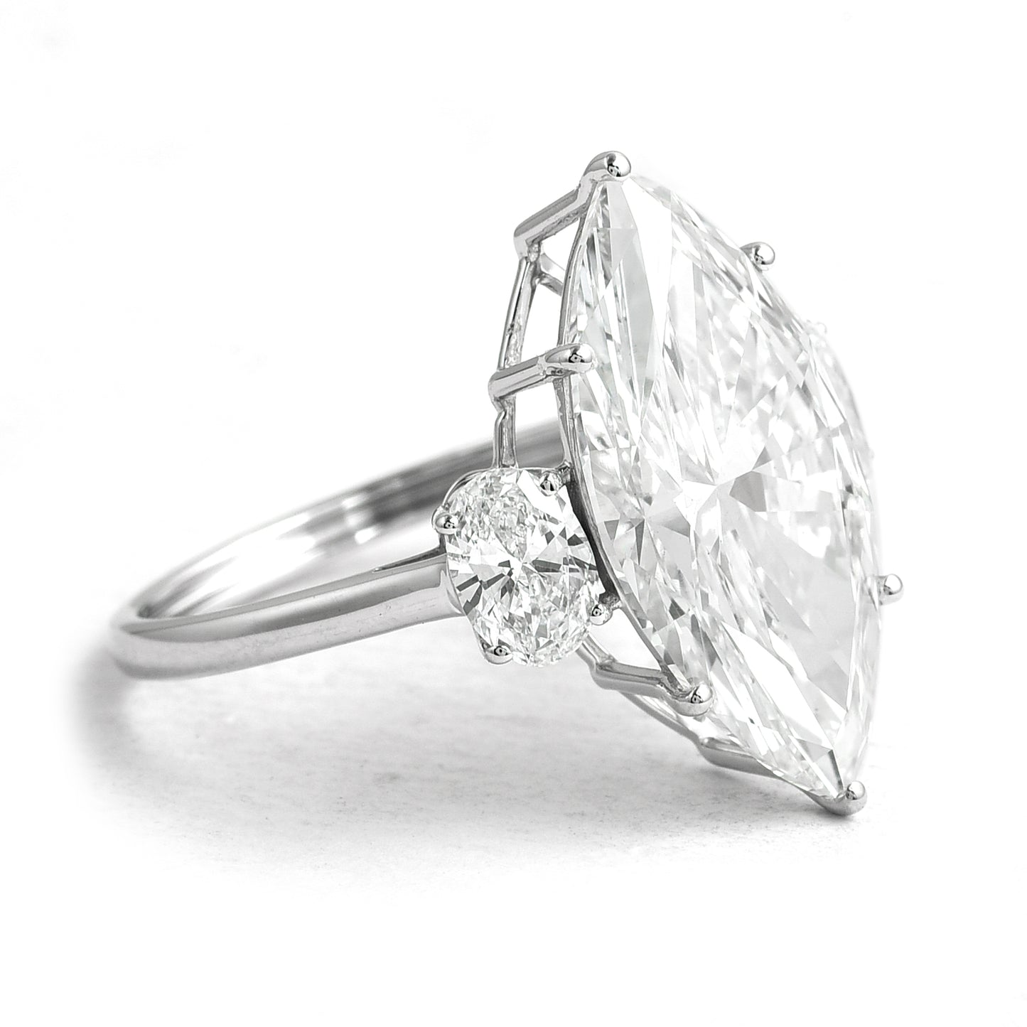 7.94 Ct Marquise Brilliant Lab Grown Diamond 14K Gold Ring