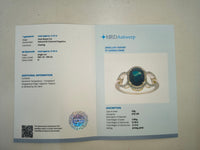 2.30 Ct Oval Natural Sapphire 14K Gold Ring