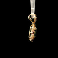 1.47 Ct Octagon Tourmaline 14K Gold Pendant