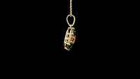 1.37 Ct Trillion Tourmaline 14K Gold Pendant