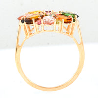 4.15 Ct Oval Tourmaline 14K Gold Ring