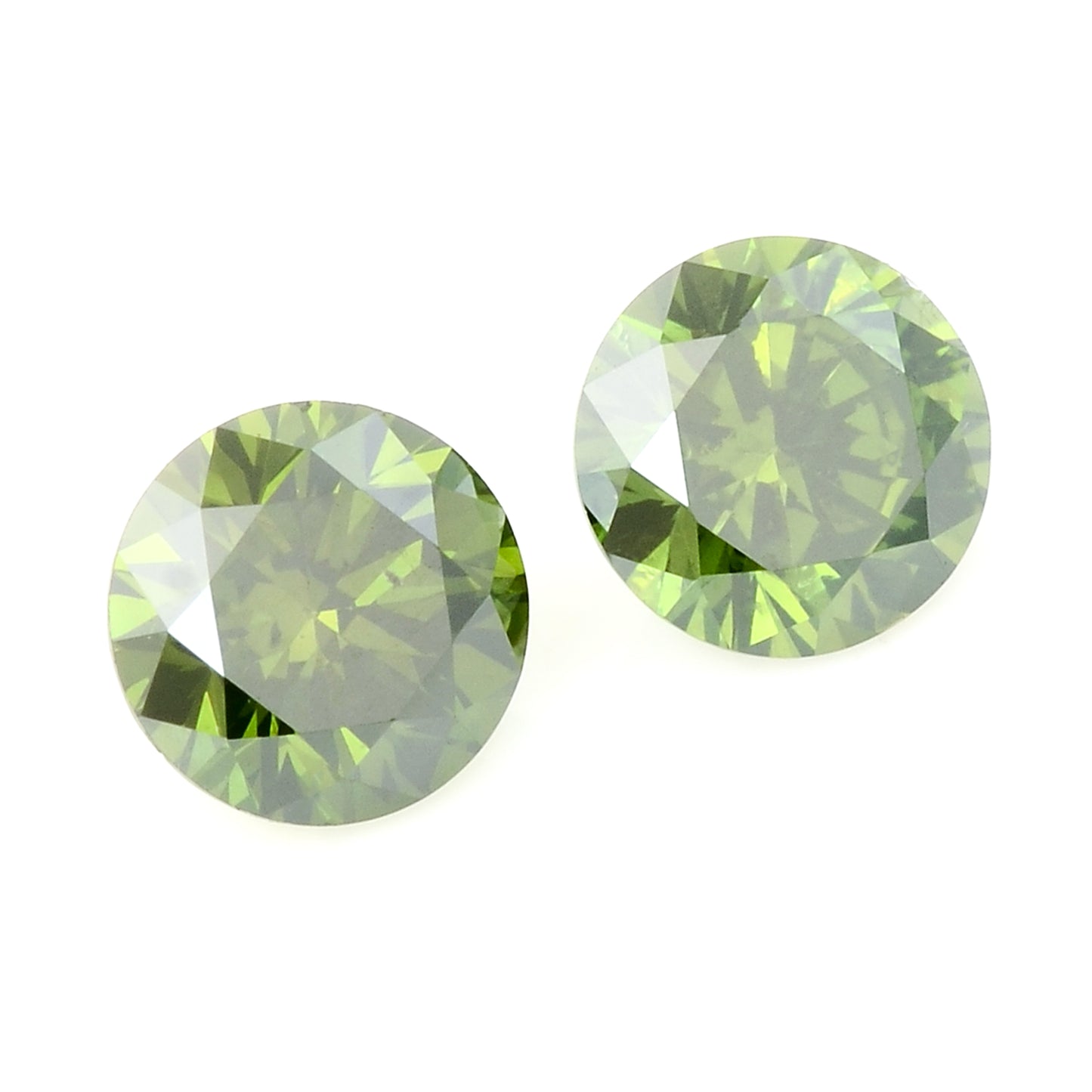 0.41 Green Diamond Round Loose Gemstone