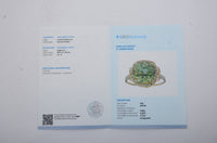 4.94 Ct Cushion Mixed Cut Natural Peridot 14K Gold Ring