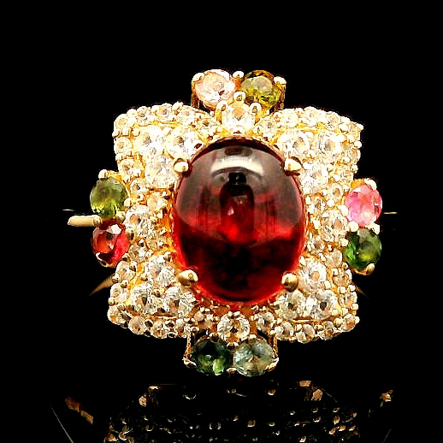2.32 Ct Oval Tourmaline 14K Gold Ring