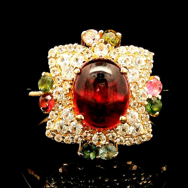 2.32 Ct Oval Tourmaline 14K Gold Ring