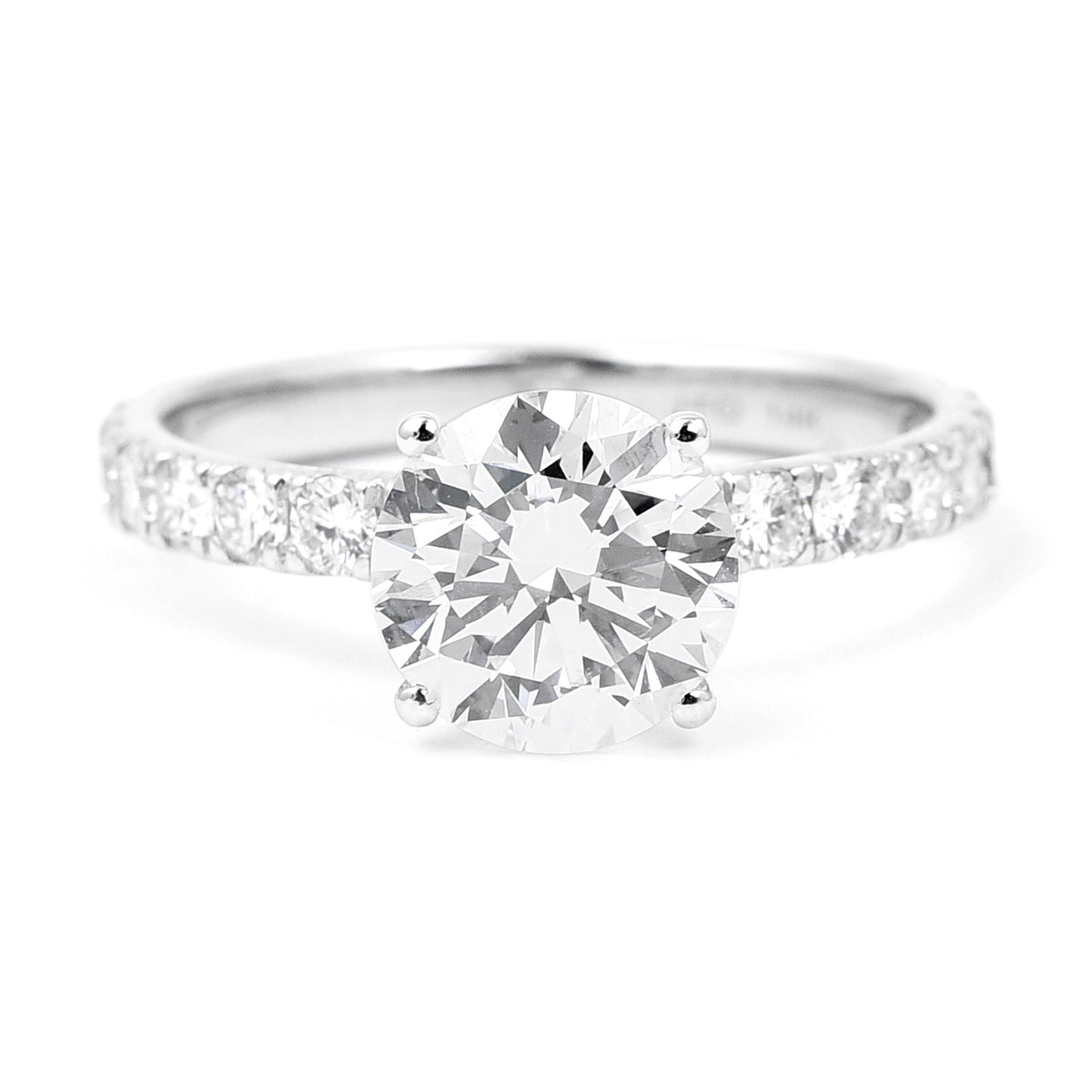 2.59 Carats Lab Grown Diamond 14K Gold Ring