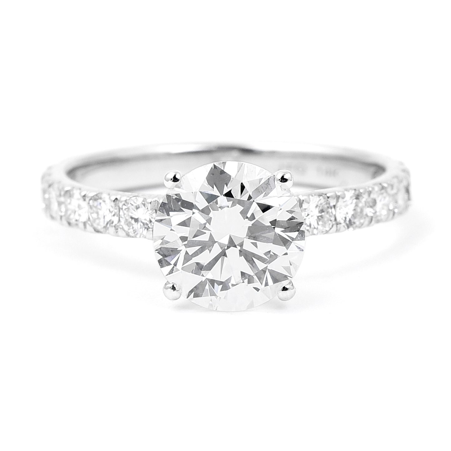 2.59 Carats Lab Grown Diamond 14K Gold Ring