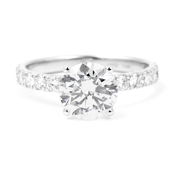 2.59 Carats Lab Grown Diamond 14K Gold Ring