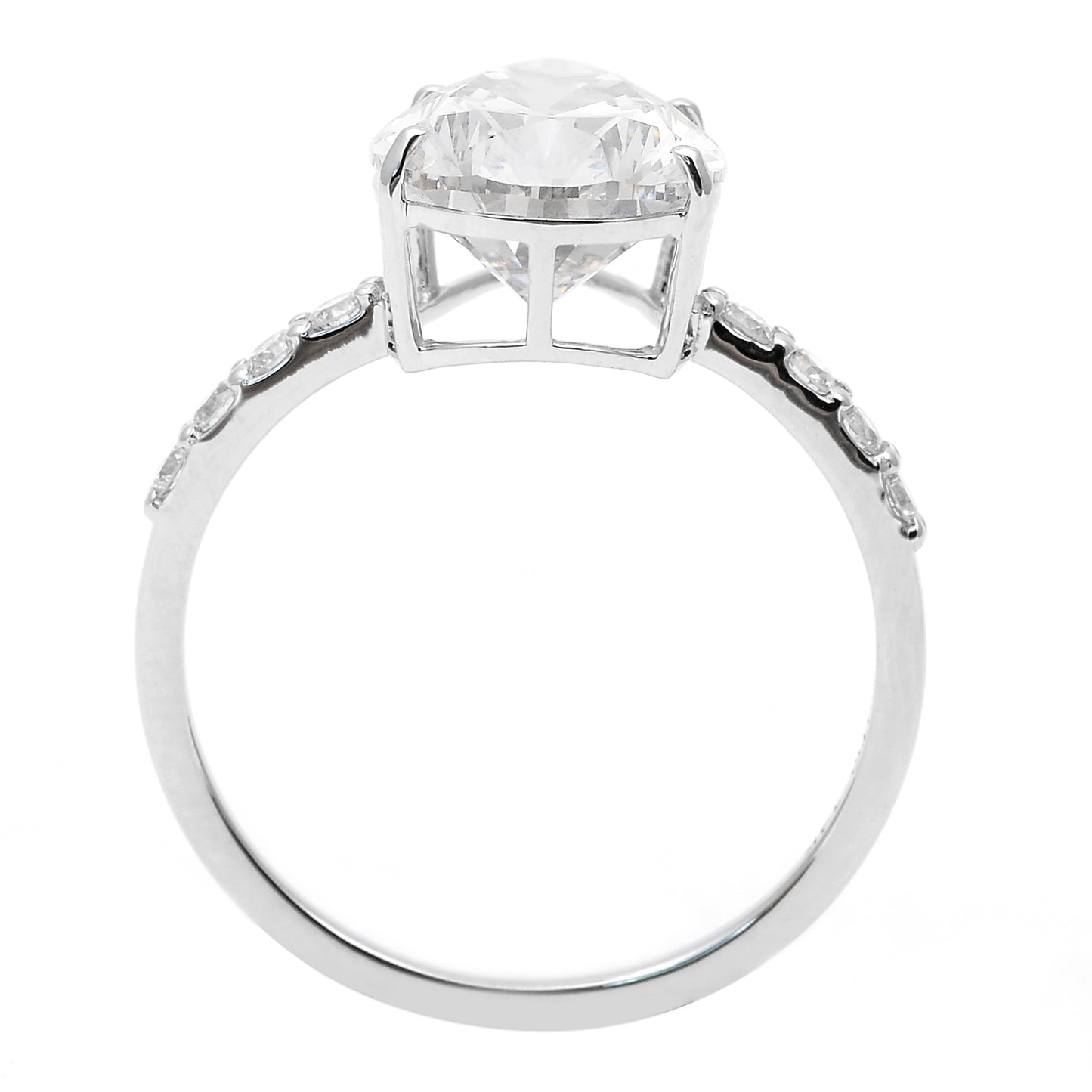 4.13 Carats Lab Grown Diamond 14K Gold Ring