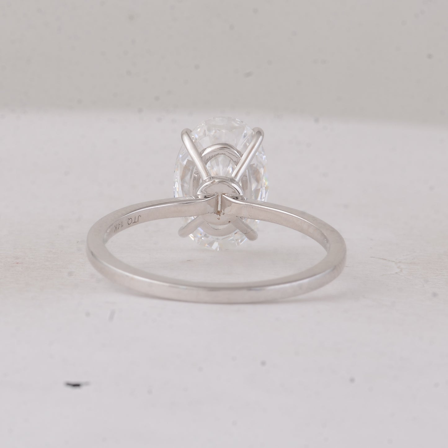 2.57 Carats Lab Grown Diamond 14K Gold Ring