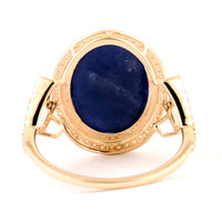 8.63 Ct Natural Codundum Sapphire 14K Gold Ring