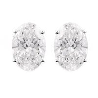 3.69 Carats Lab Grown Diamond 14K Gold Earrings