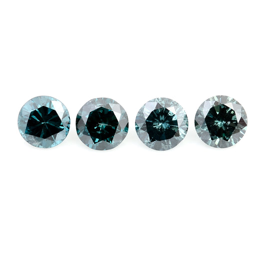 0.52 Blue Diamond Round Loose Gemstone
