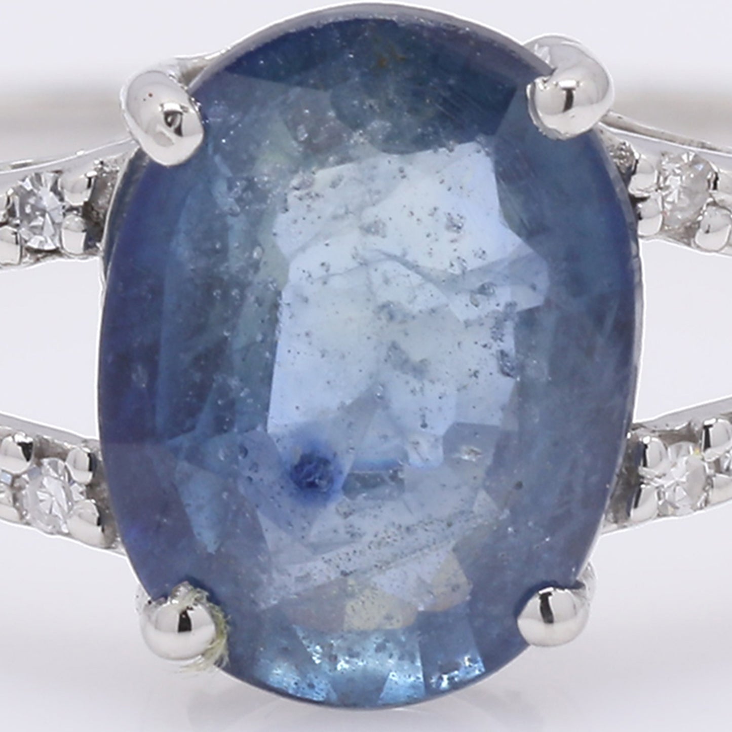 1.60 Ct Oval Mixed Cut Natural Sapphire 950 Platinum Ring