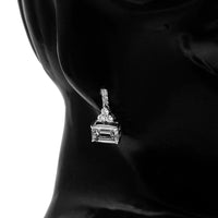 4.75 Carats Lab Grown Diamond 14K Gold Earrings
