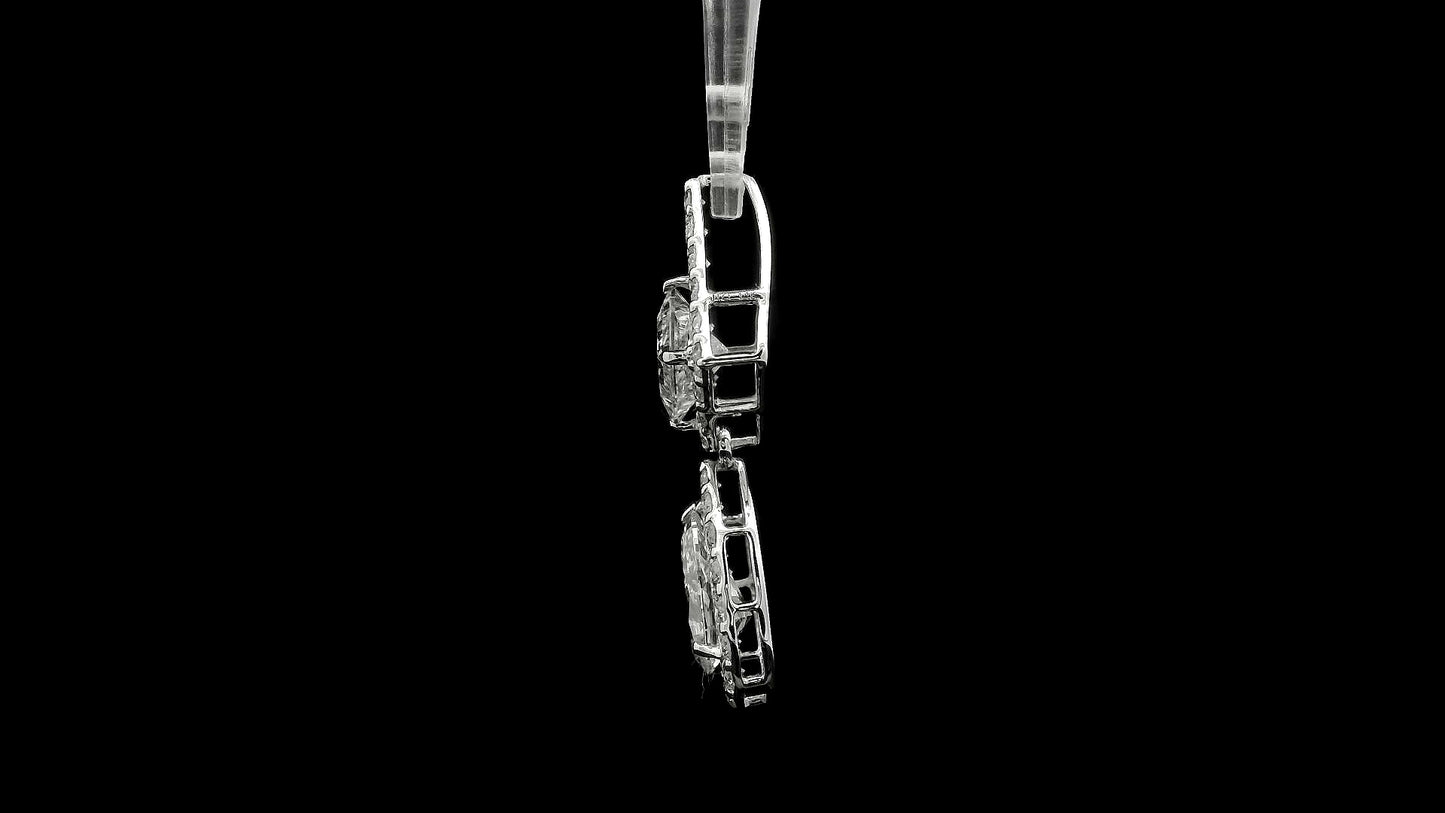 2.82 Carats Lab Grown Diamond 14K Gold Pendant