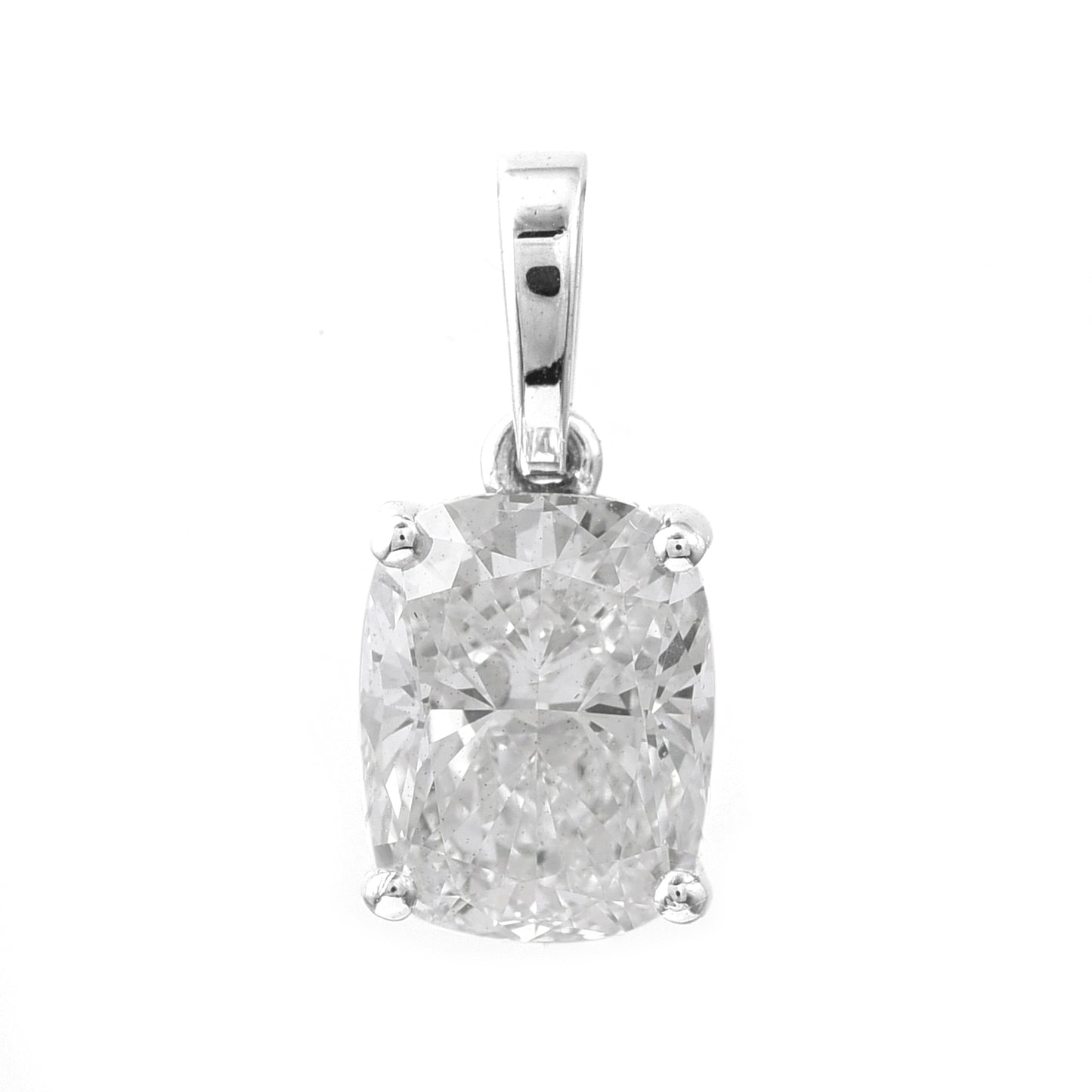 2.04 Carats Lab Grown Diamond 14K Gold Pendant