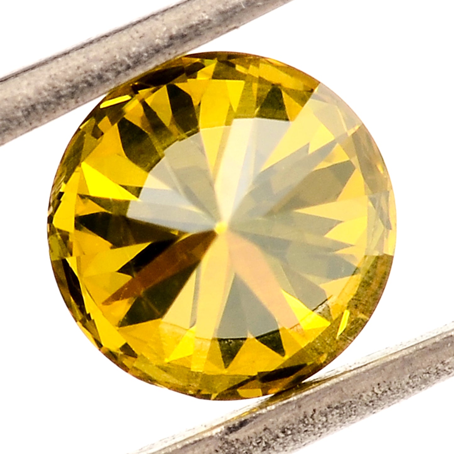 0.43 Yellow Diamond Round Loose Gemstone
