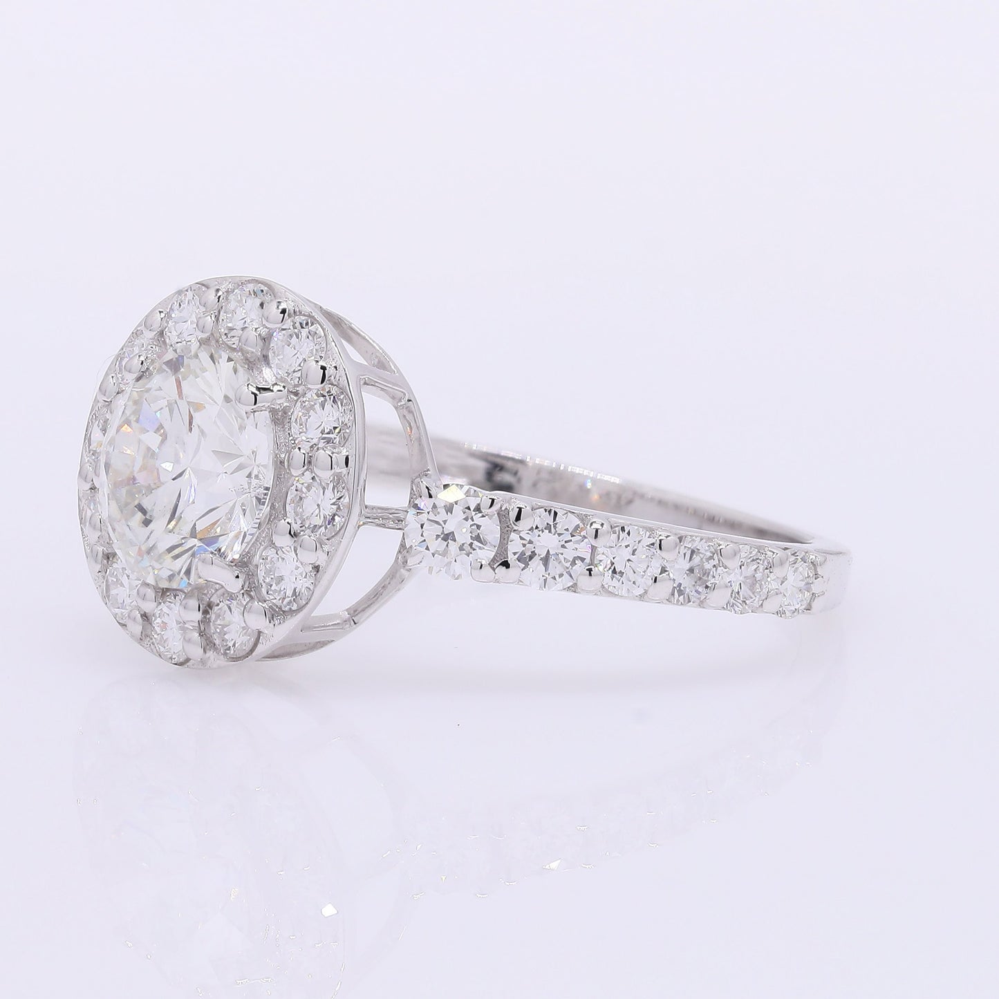 1.97 Carats Lab Grown Diamond 14K Gold Ring