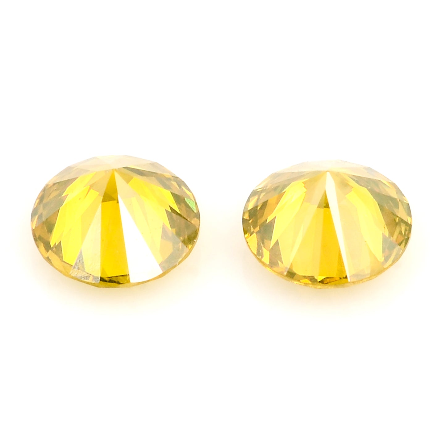 0.42 Yellow Diamond Round Loose Gemstone