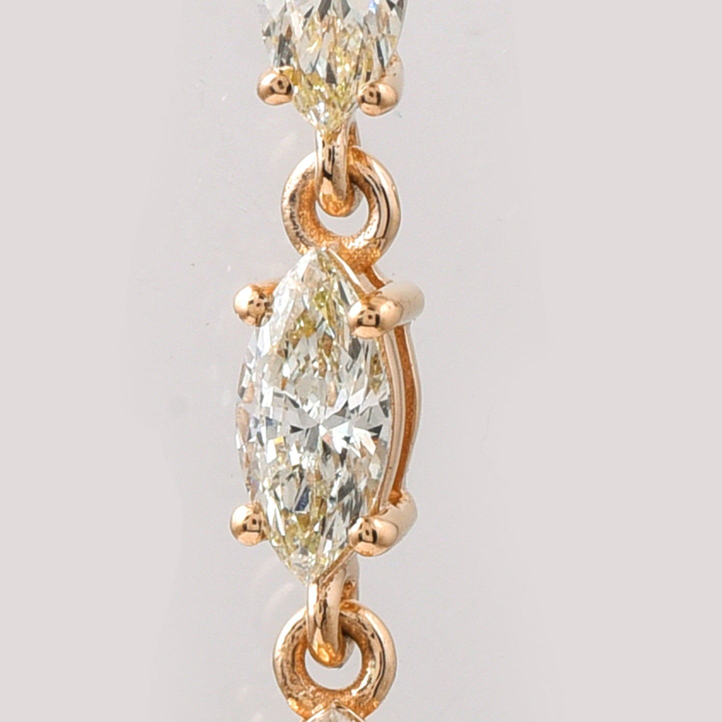 0.74 Ct Marquise Diamond 14K Gold Pendant