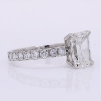2.48 Carats Lab Grown Diamond 950 Platinum Ring