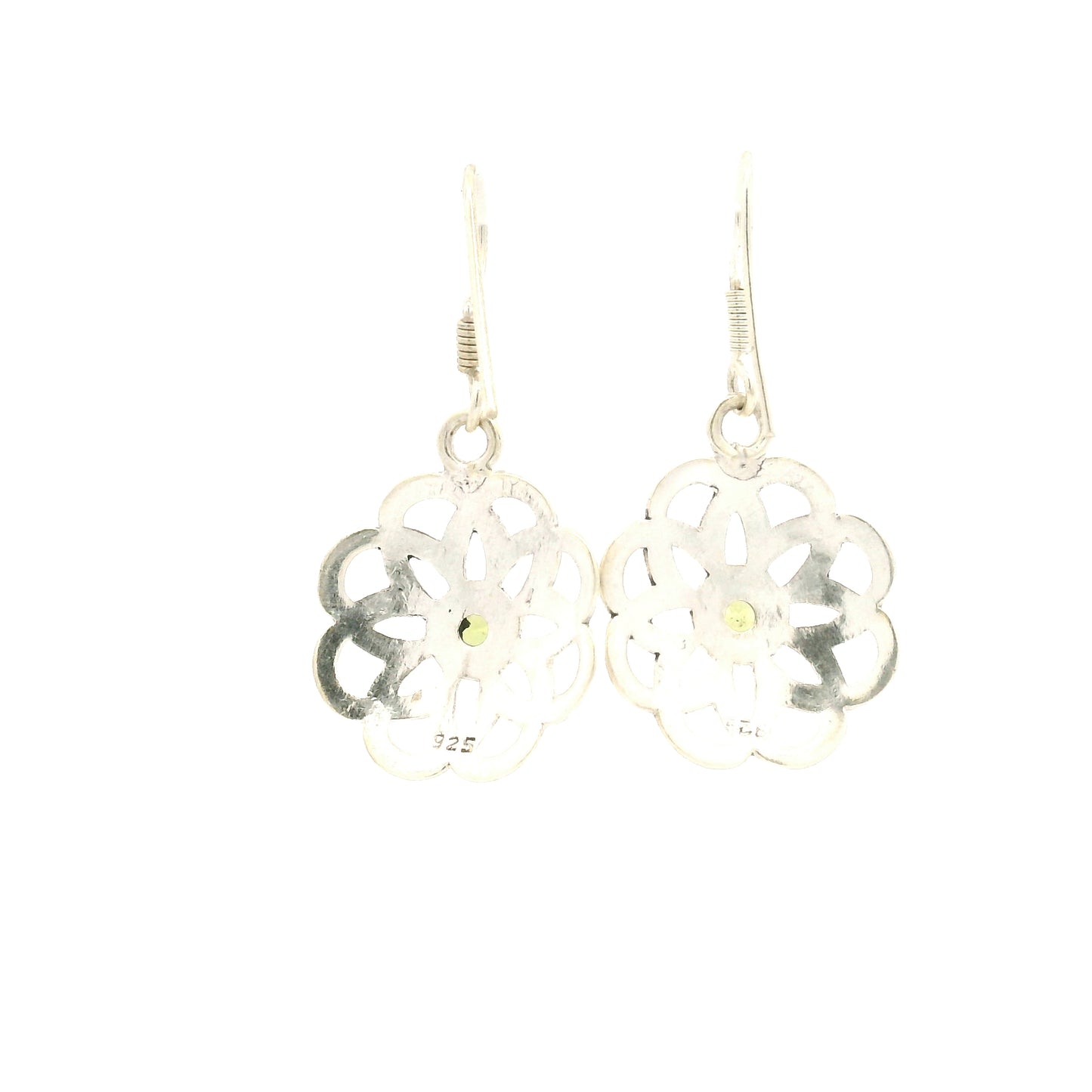 2.92 Ct Peridot 925 Sterling Silver Earrings