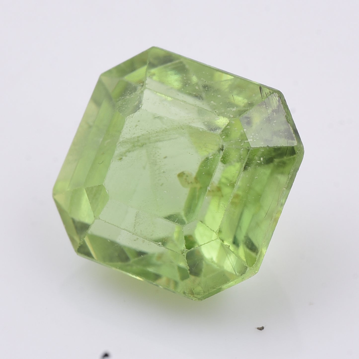 7.83 Natural Peridot Square Mixed Cut Gemstone