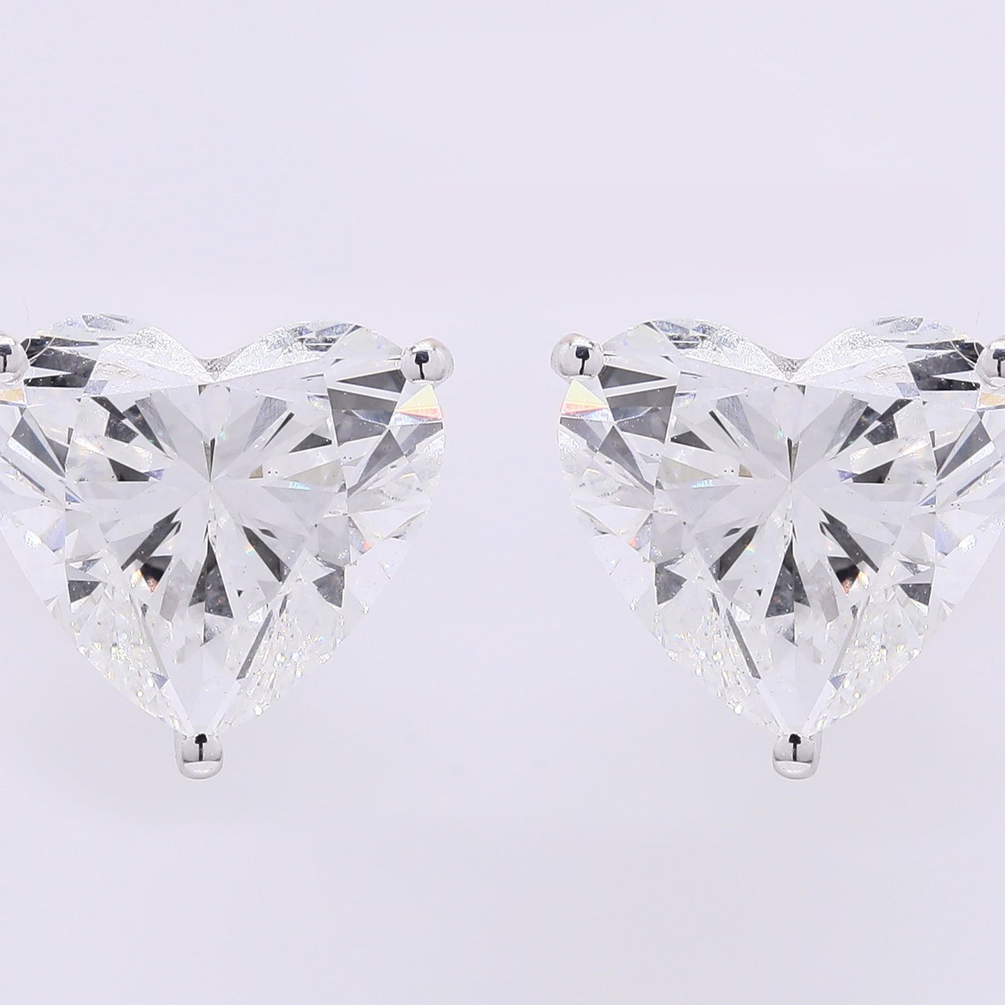 5.94 Carats Lab Grown Diamond 14K Gold Earrings