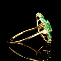 2.46 Ct Oval Emerald 14K Gold Ring