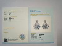 3.48 Carats Lab Grown Diamond 14K Gold Earrings