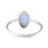 1.31 Ct Oval Mixed Cut Natural Sapphire 950 Platinum Ring