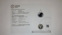 8.94 Ct Oval Mixed Cut Lab Grown Sapphire 14K Gold Pendant