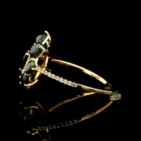 2.56 Ct Pear Sapphire 14K Gold Ring