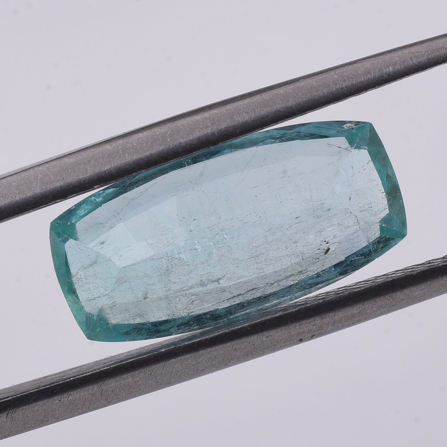 3.88 Natural Beryl Emerald Rectangular Cushion Mixed Cut Gemstone
