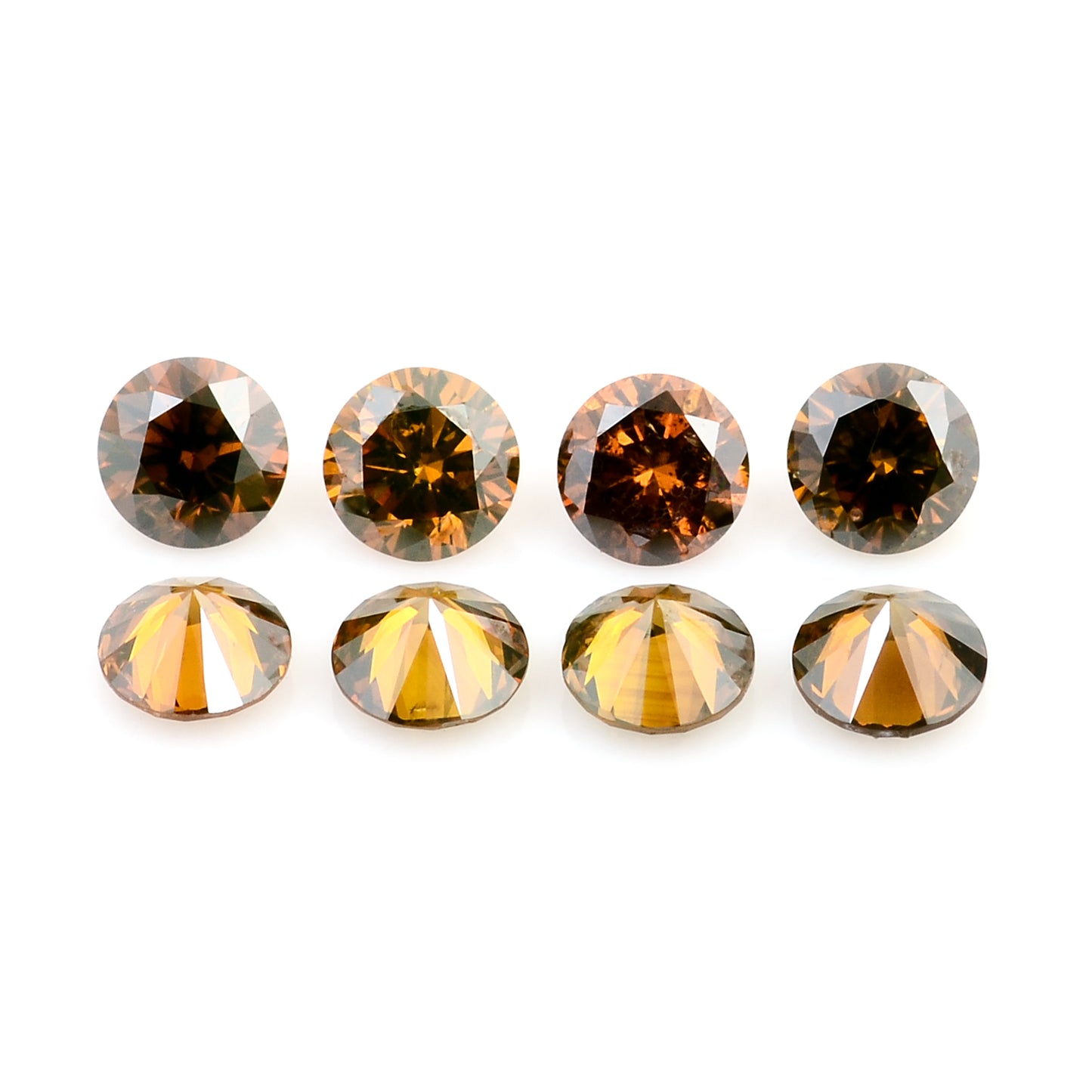 0.66 Red Diamond Round Loose Gemstone
