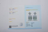 4.32 Carats Lab Grown Diamond 14K Gold Earrings