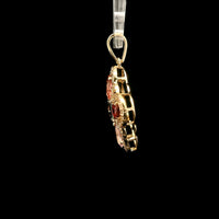 1.25 Ct Square Tourmaline 14K Gold Pendant