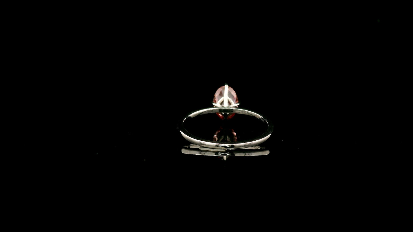 1.35 Carats Pink Lab Grown Diamond 14K Gold Ring
