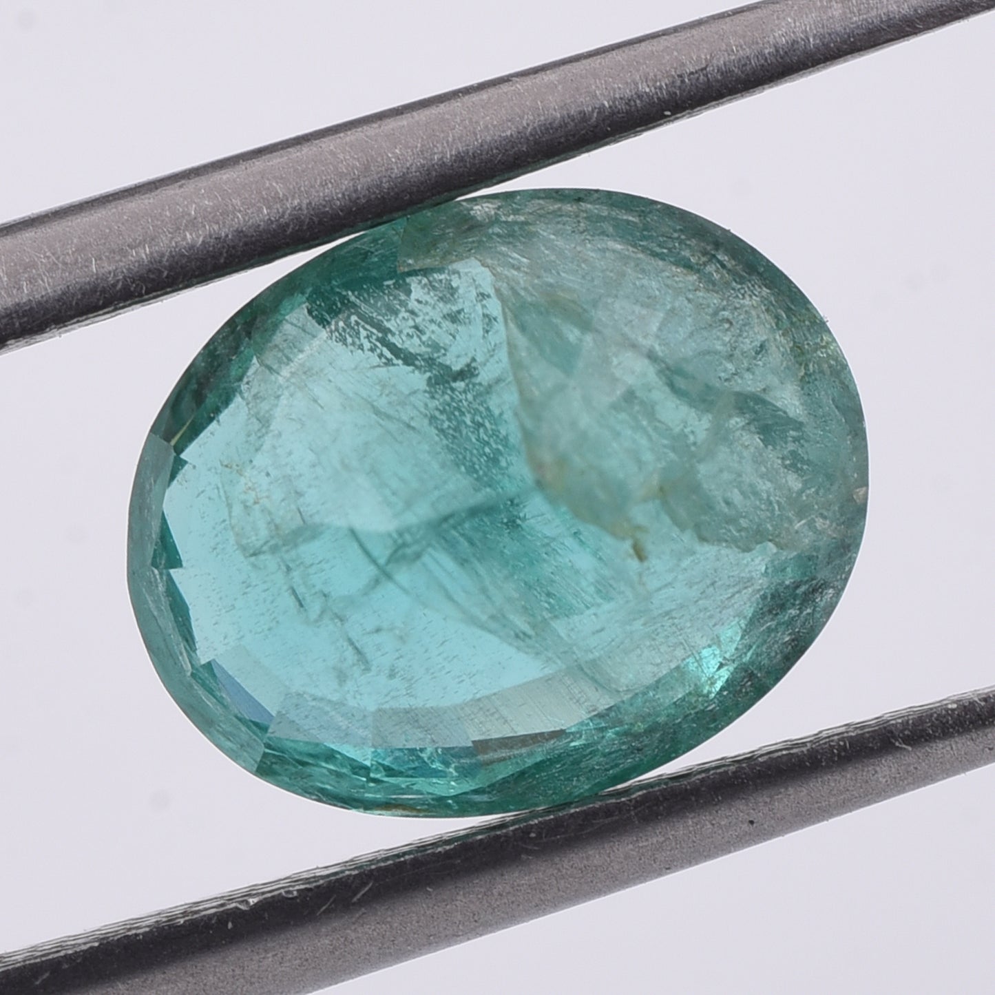 2.57 Natural Beryl Emerald Oval Mixed Cut Gemstone